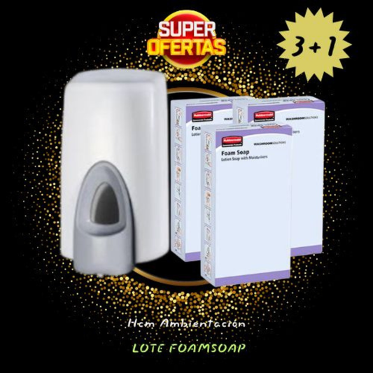 Lote 3 espuma Foam Soap + dosificador regalo
